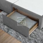 Royal Wing Divan Bed with Luxury Cube Pattern - Image 3