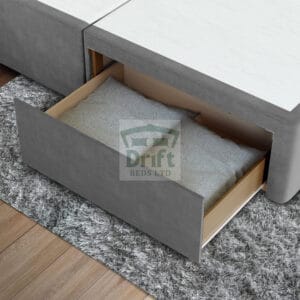 Royal Wing Divan Bed with Luxury Cube Pattern - Image 6