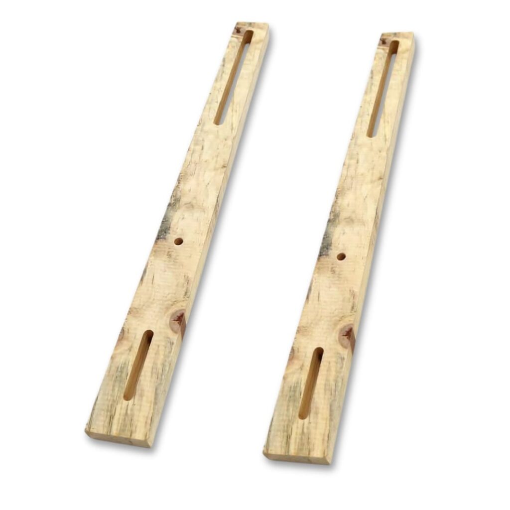 Headboard Strut pair Solid Wood Headboard Struts (Pair) | Adjustable Replacement Legs - Image 1