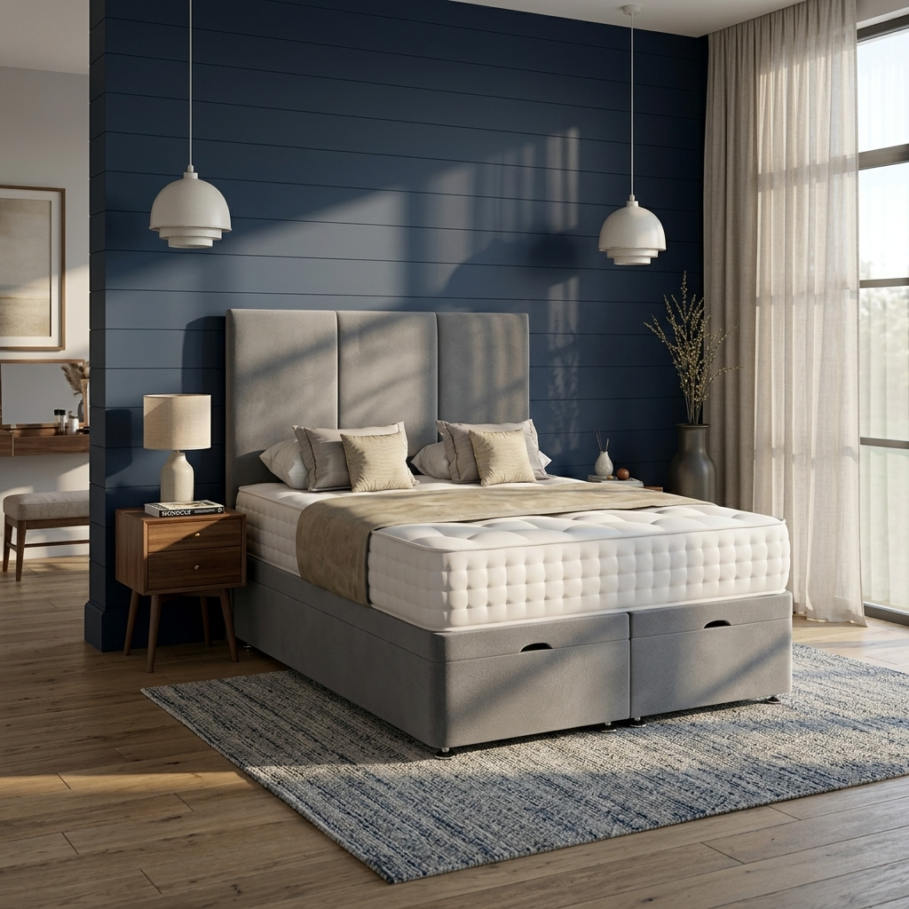 Dublin bed frame, best-selling panelled headboard – Drift Beds
