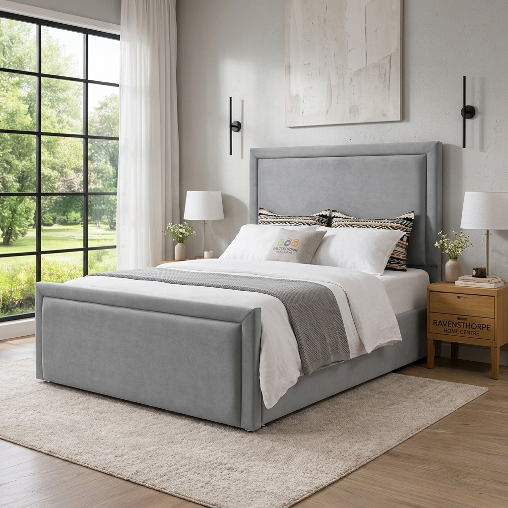Oxford bed with sophisticated framed headboard – Drift Beds